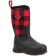 CLMBRG2-C9-Rd/Plaid Muck Boot Kids Rugged II