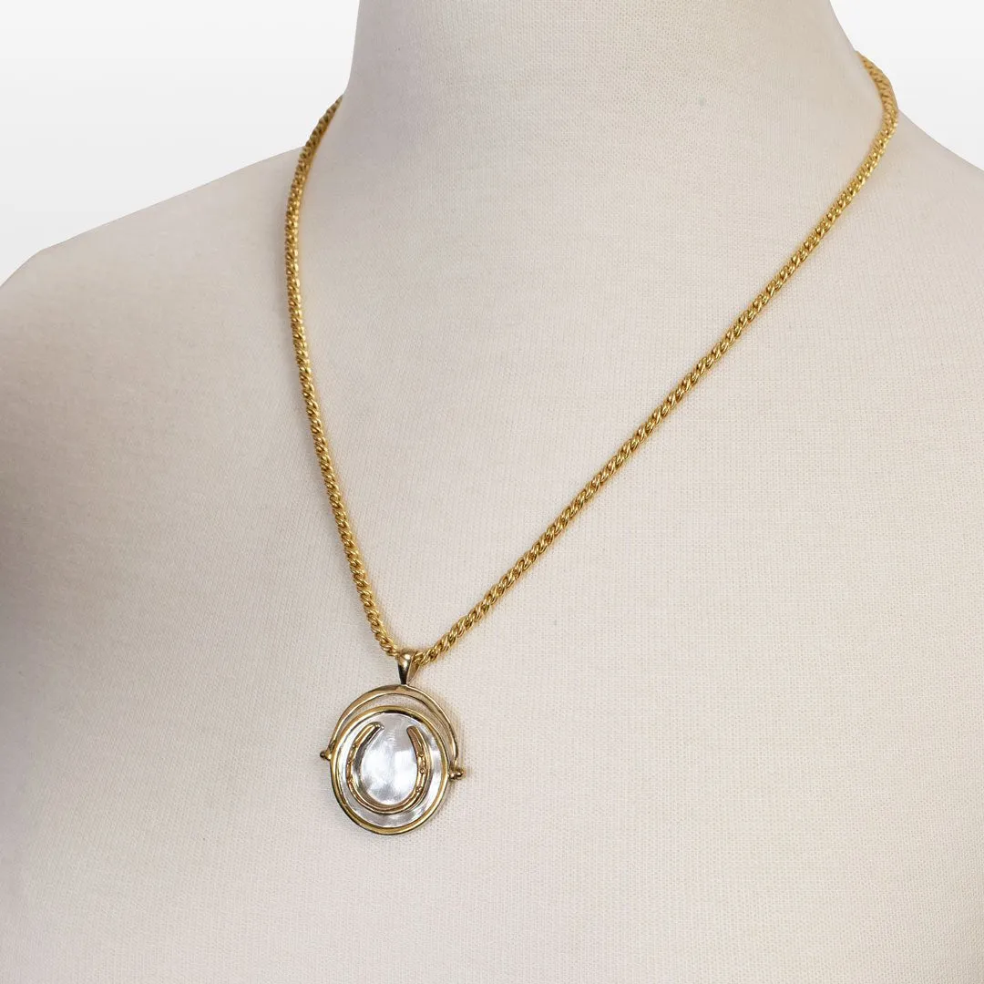 Cody - Crown Coin Horseshoe Necklace