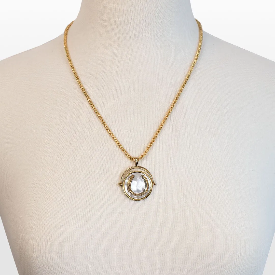 Cody - Crown Coin Horseshoe Necklace