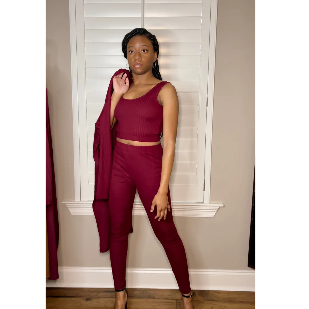 Comfy and Go Burgundy