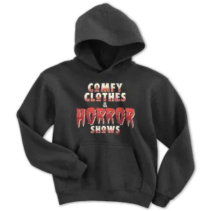 Comfy Clothes & Horror Shows Youth Hoodie