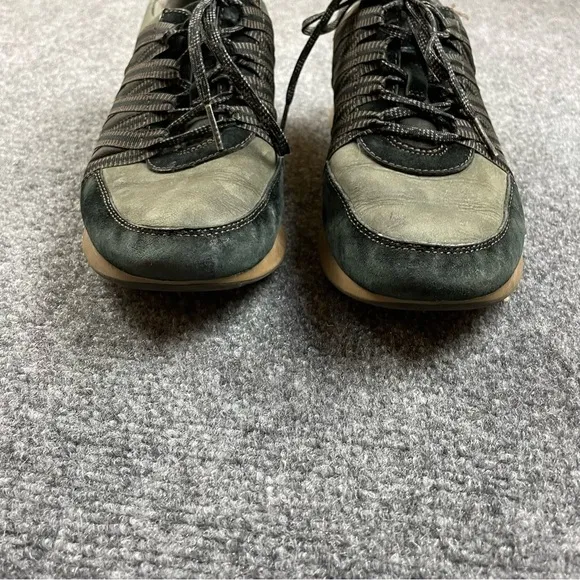 DANSKO Womens Gabi Burnished Nubuck Black/green Sneakers Lace Up sz: 38 US 7.5/8