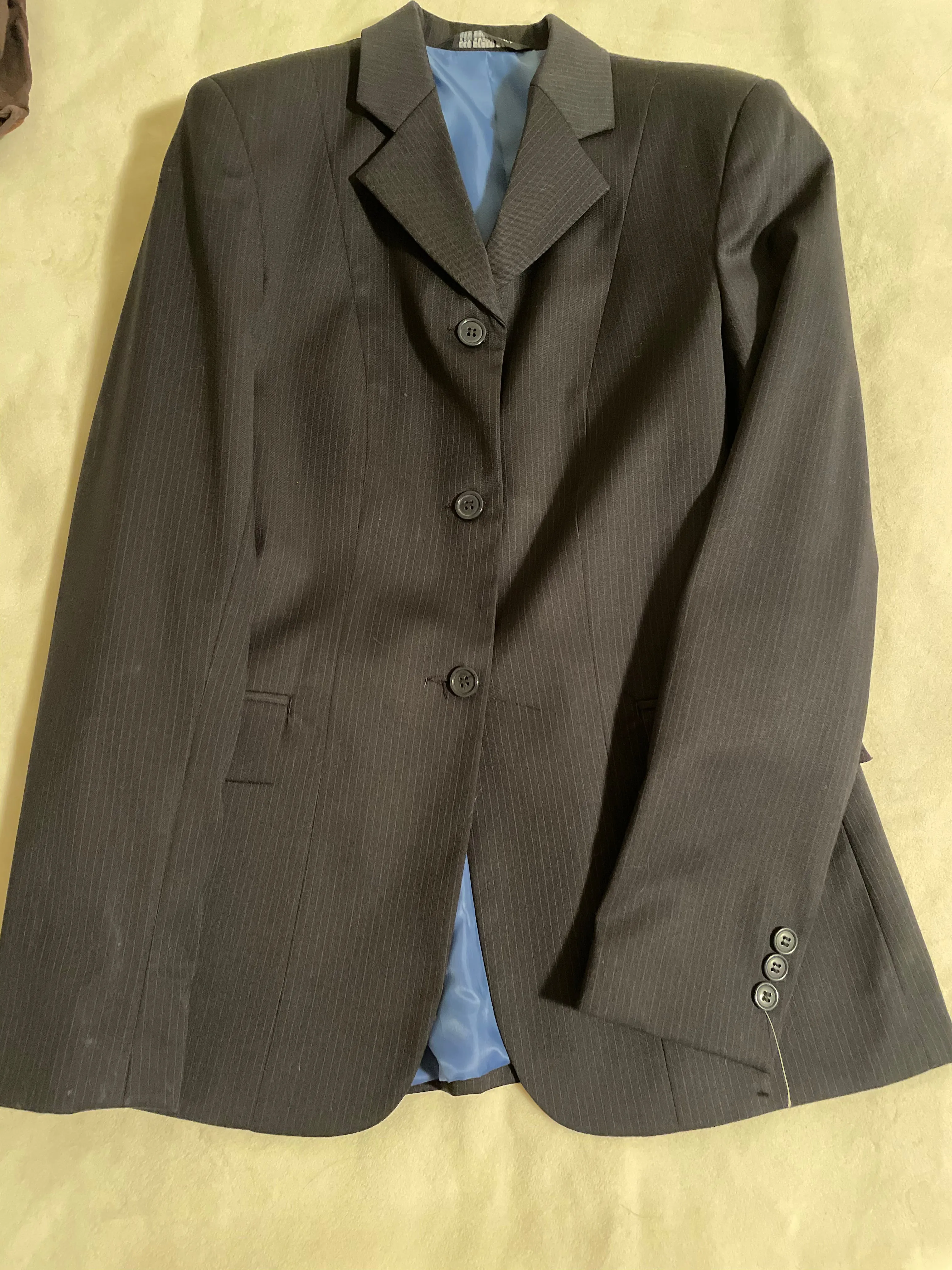 Devon Aire, Navy Pin Stripe Jacket, 8L- NWOT