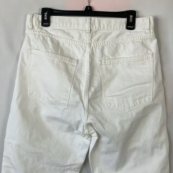 DL1961 Women's Emilie Straight Ultra High Rise Vintage 31&quot; White Jeans - Size 30
