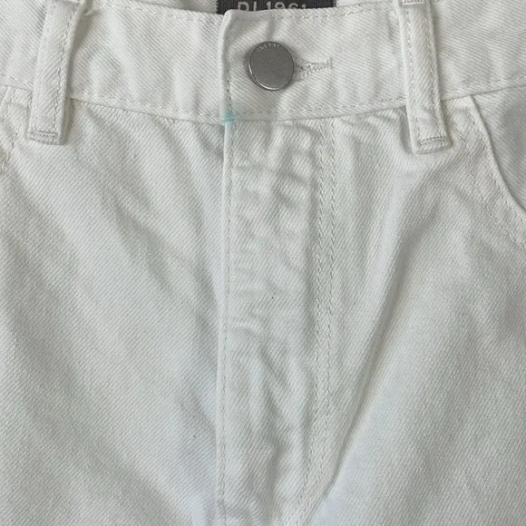 DL1961 Women's Emilie Straight Ultra High Rise Vintage 31&quot; White Jeans - Size 30