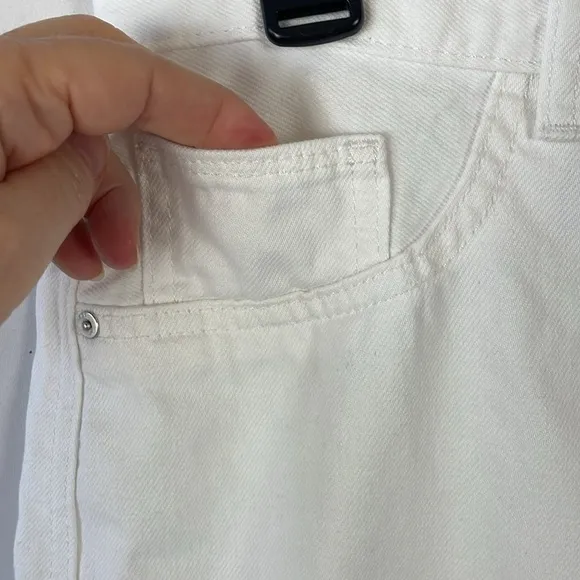 DL1961 Women's Emilie Straight Ultra High Rise Vintage 31&quot; White Jeans - Size 30
