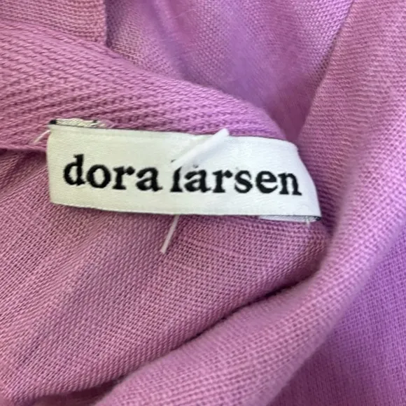 DORA LARSEN x ANTHROPOLOGIE Alma Ruffled Linen And Cotton Nightdress