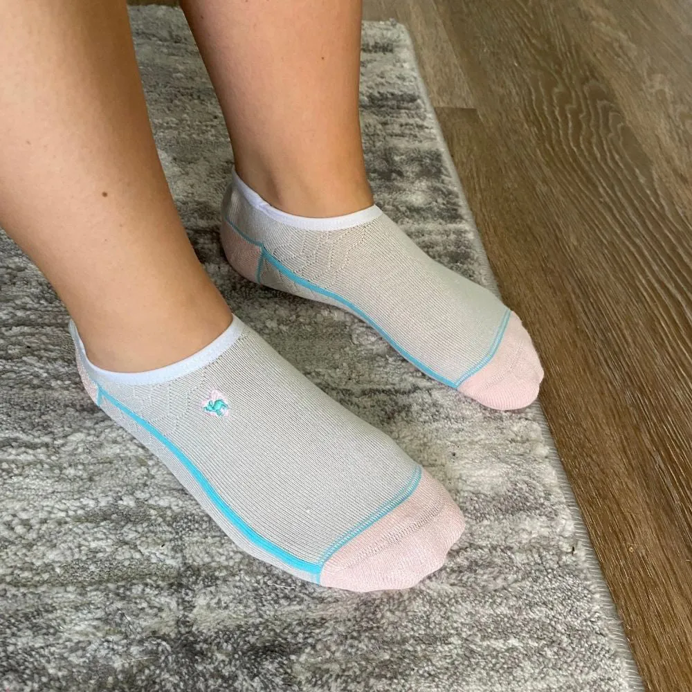 Dr. Segal's x PUDUS Bamboo Socks | No Fuss No-Show | Gratitude Grey