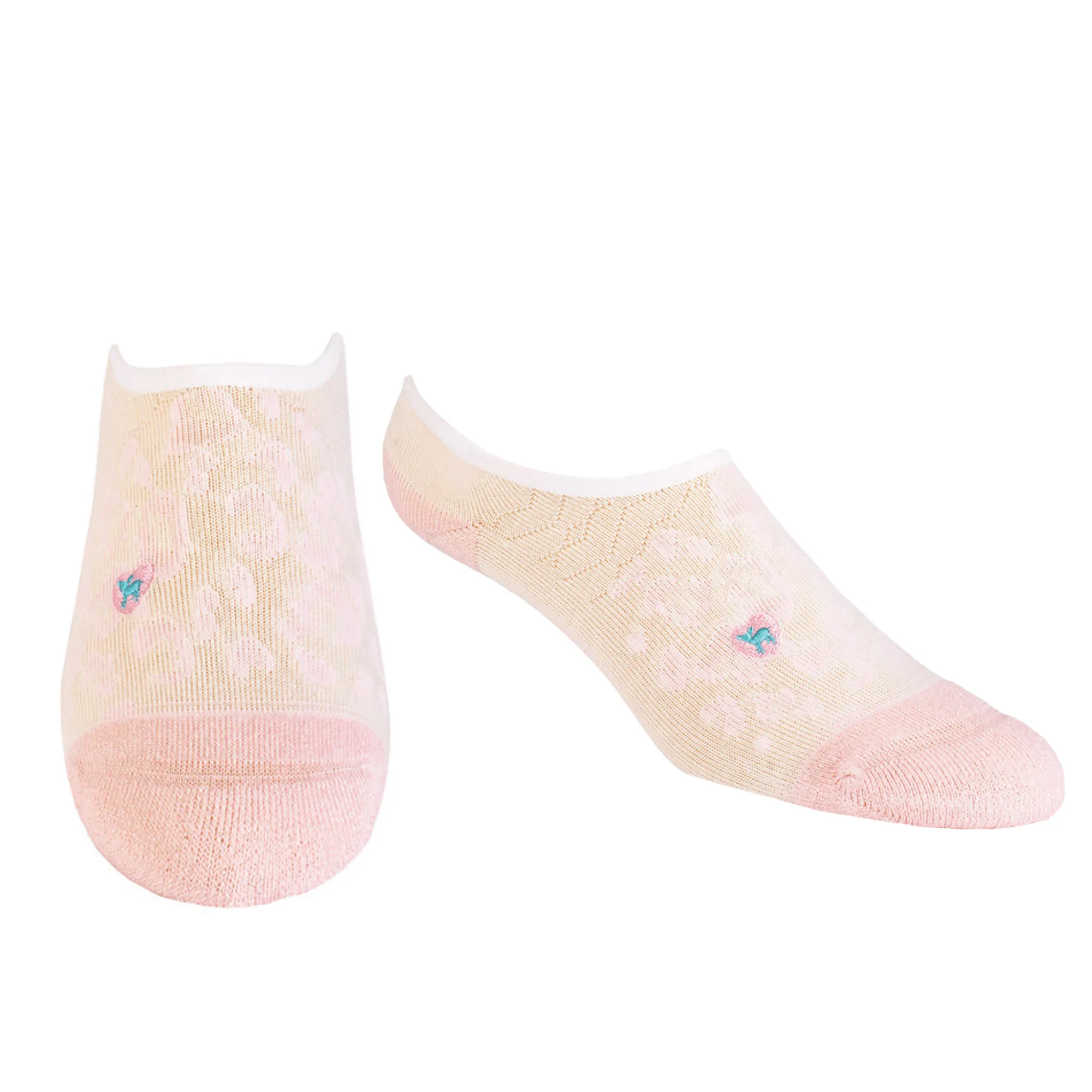 Dr. Segal's x PUDUS Bamboo Socks | No Fuss No-Show | Purrfectly Pink