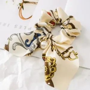 Equestrian Scrunchie - Cream