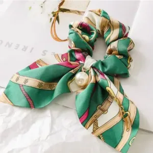 Equestrian Scrunchie - Green