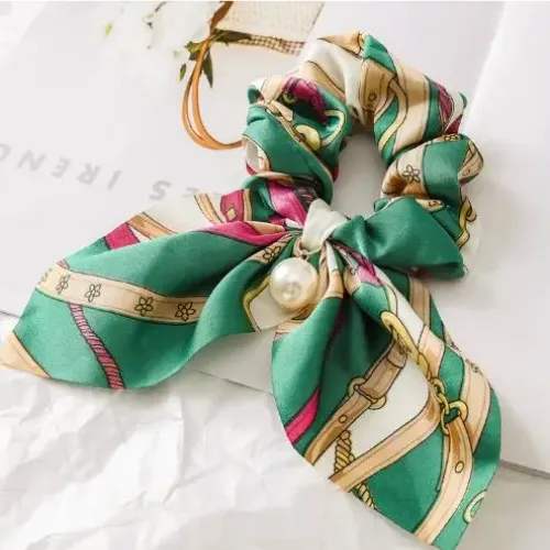 Equestrian Scrunchie - Green