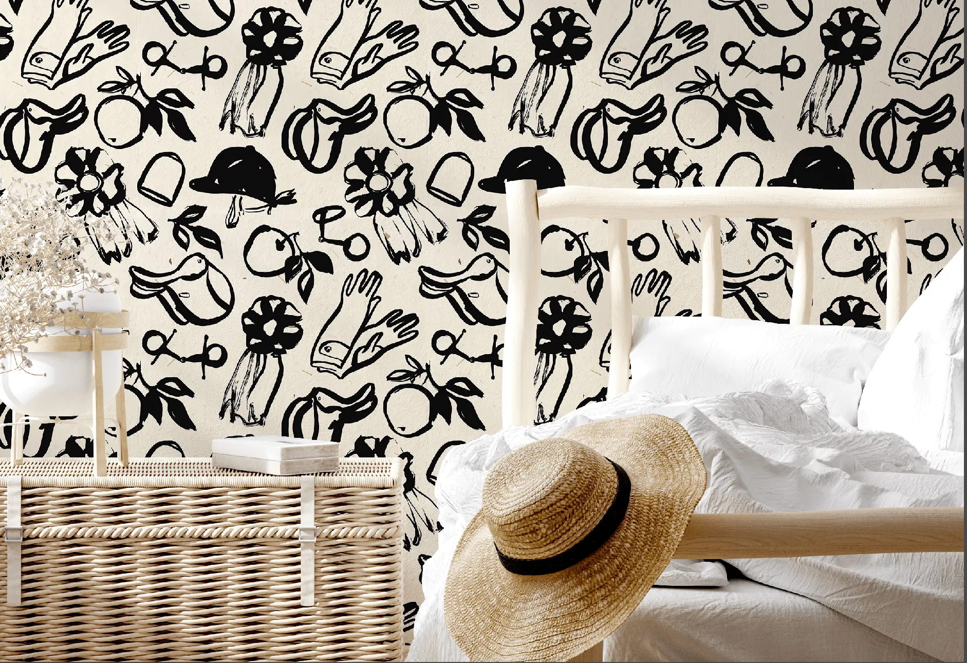 FAVORITE THINGS WALLPAPER IN CREAM
