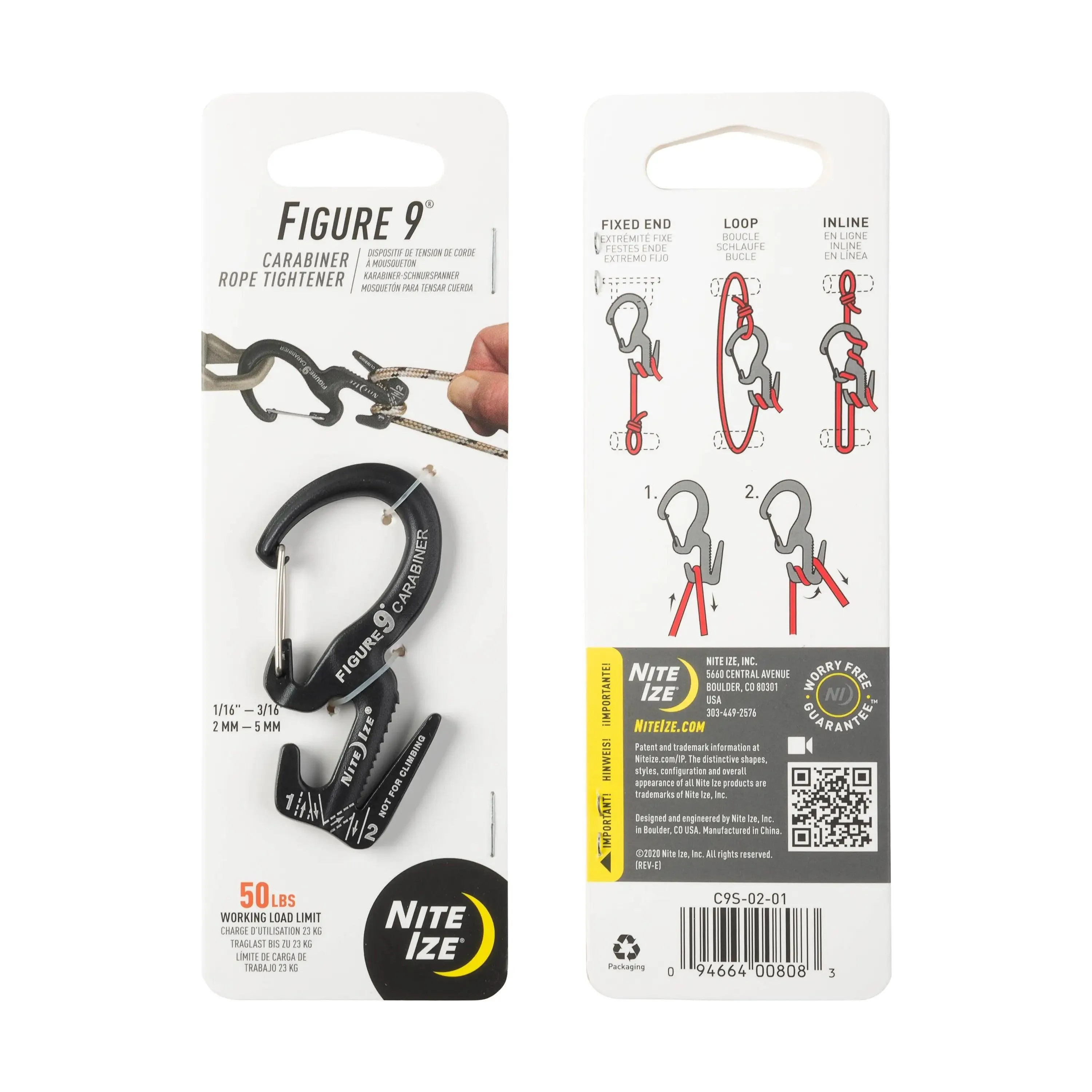 FIGURE 9 CARABINER ROPE TIGHTENER in metal color - small S