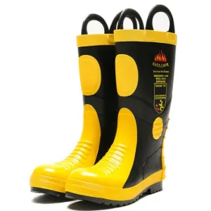 Fire Fighter Flame Retardant Wellington Boot With Steel Mid Sole