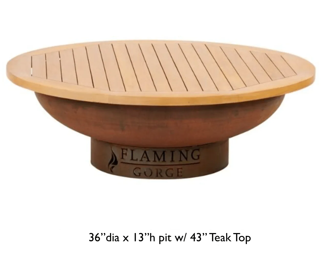 Flaming Gorge Gobi Steel Fire Pit