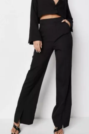 Formal Comfy Overlap Slit Trouser