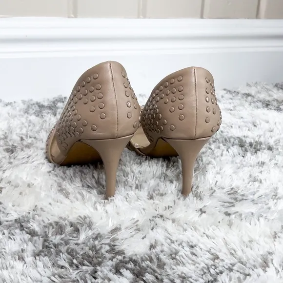 French Connection Studded Beige Heels Size 9