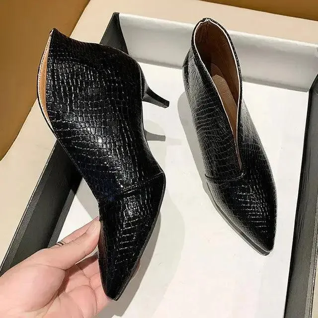 genuine Leather Ankle Boots For Women