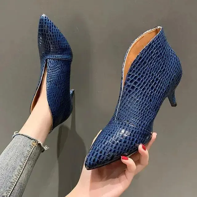 genuine Leather Ankle Boots For Women