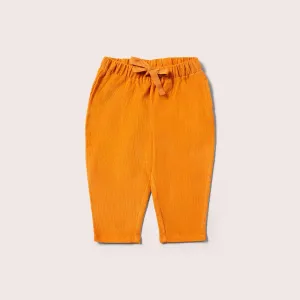 Golden Ochre Corduroy Comfy Trousers