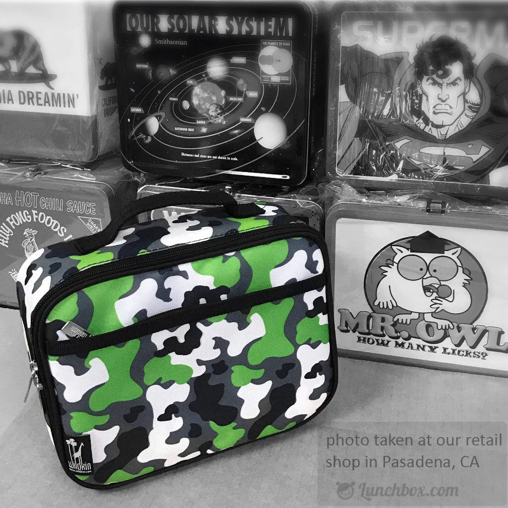 Green Camo Insulated Lunch Box
