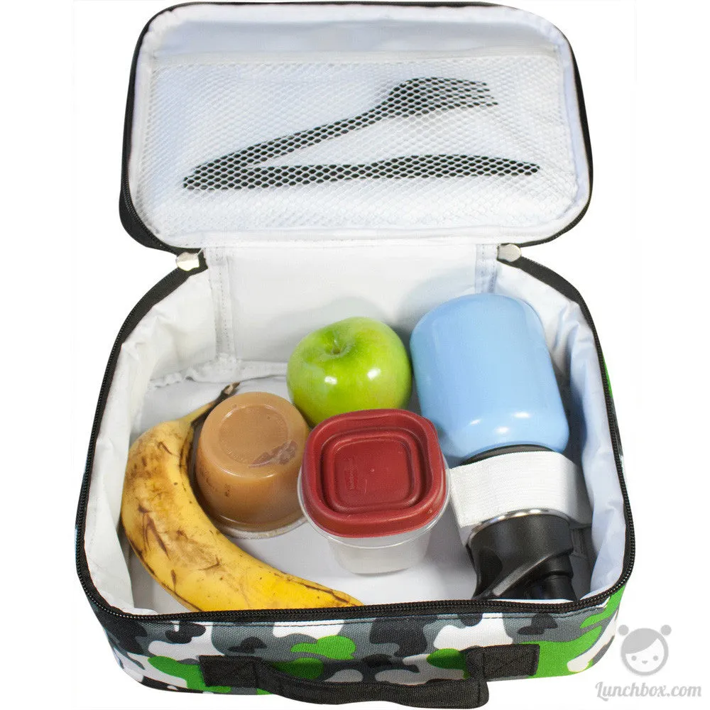 Green Camo Insulated Lunch Box