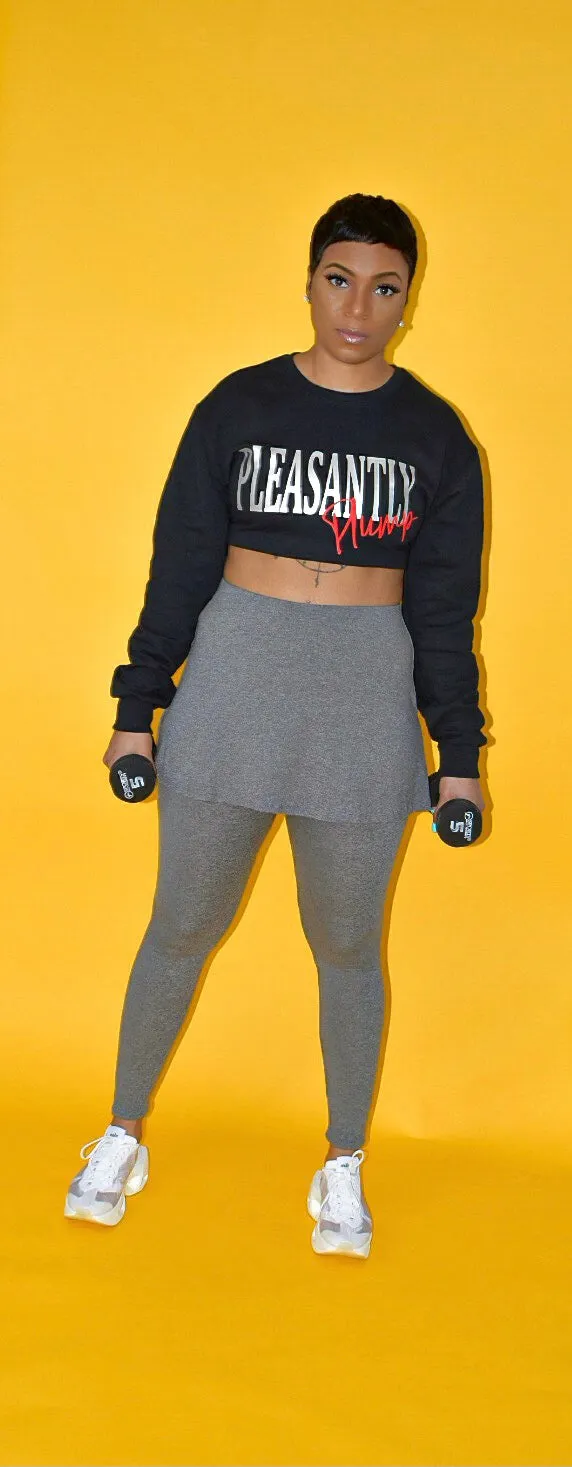 Grey Active Skort Leggings