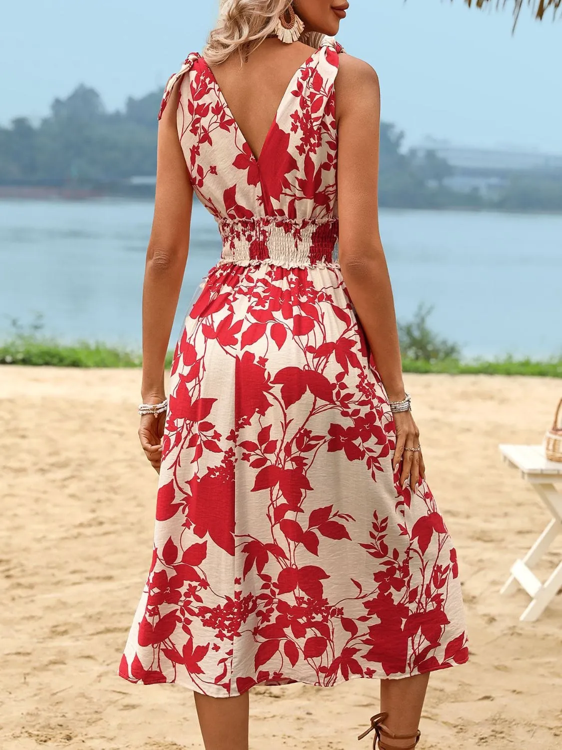 GYPSY - Deep Red Midi Dress