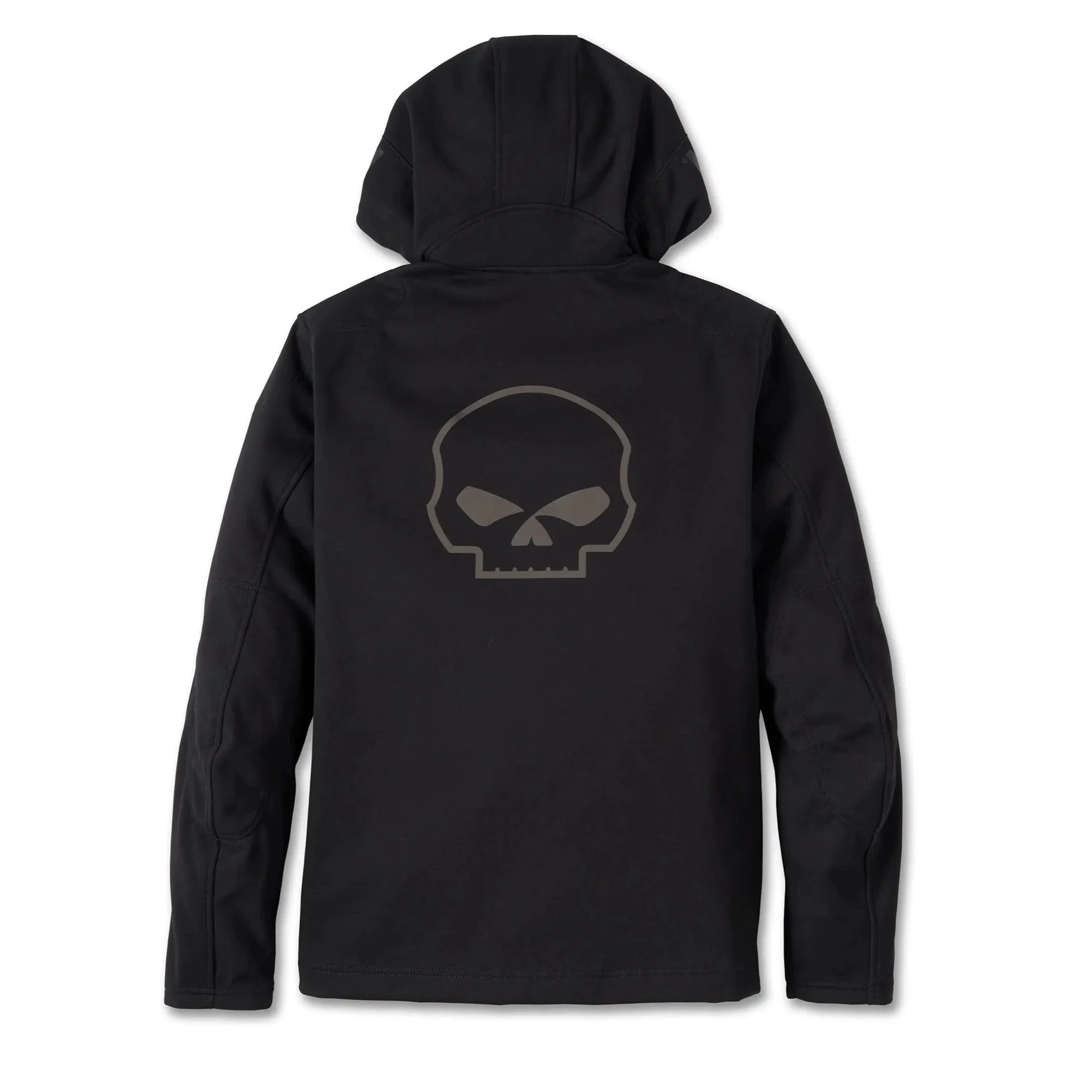 Harley-Davidson® Men's Deflector 2.0 Willie G Skull Hooded Riding Fleece - Black Beauty