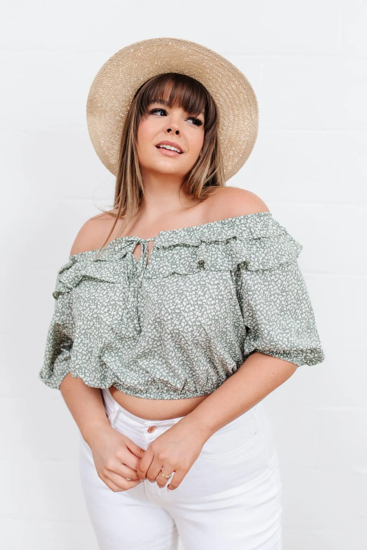 Hazel Blues® | Golden Hour Top in Sage