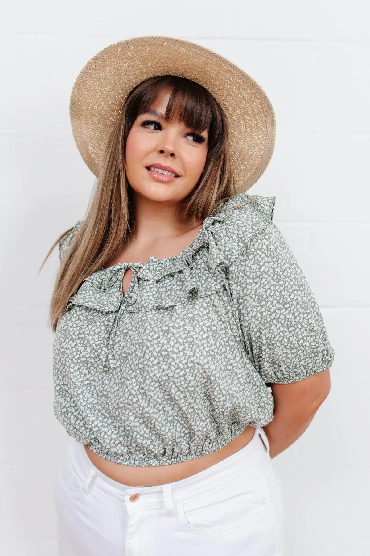 Hazel Blues® | Golden Hour Top in Sage