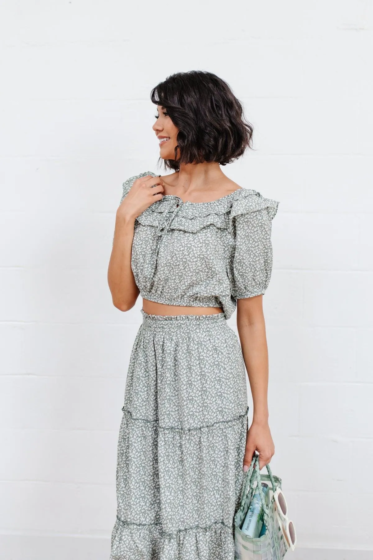 Hazel Blues® | Golden Hour Top in Sage
