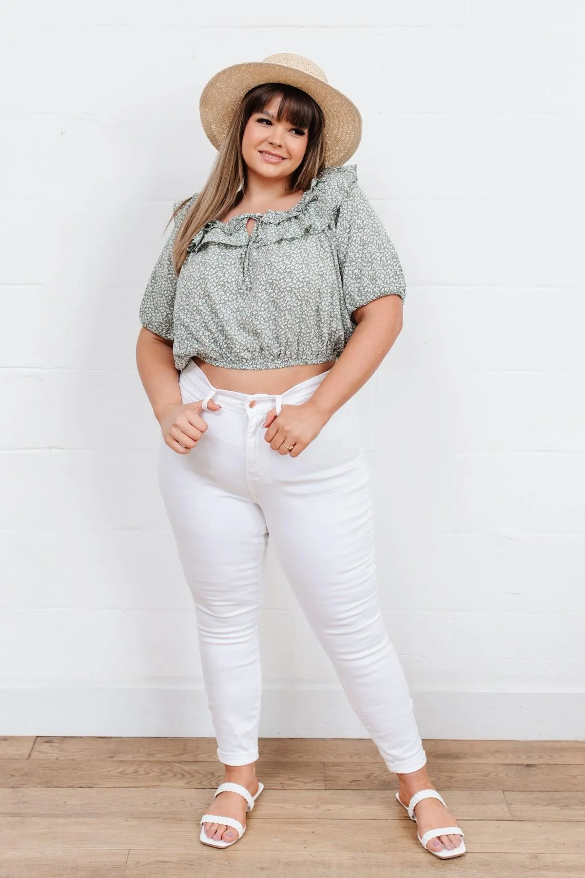 Hazel Blues® | Golden Hour Top in Sage