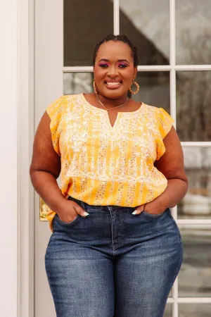 Hazel Blues® | Mellow Yellow Blouse