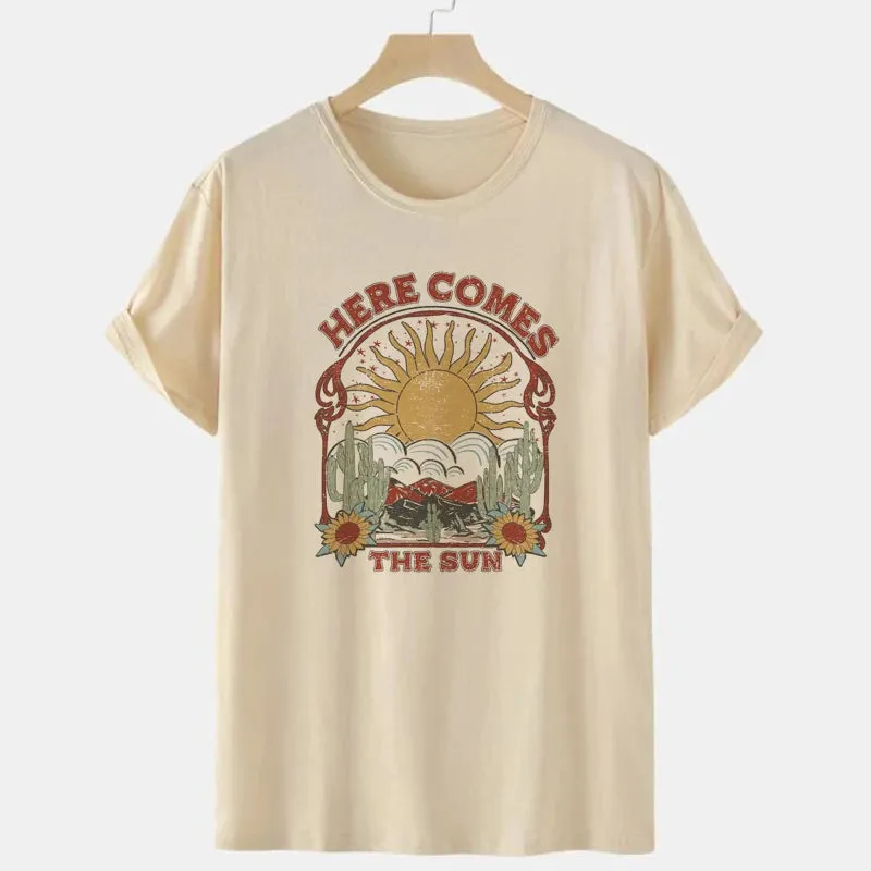 Here Comes the Sun Boho T Shirt
