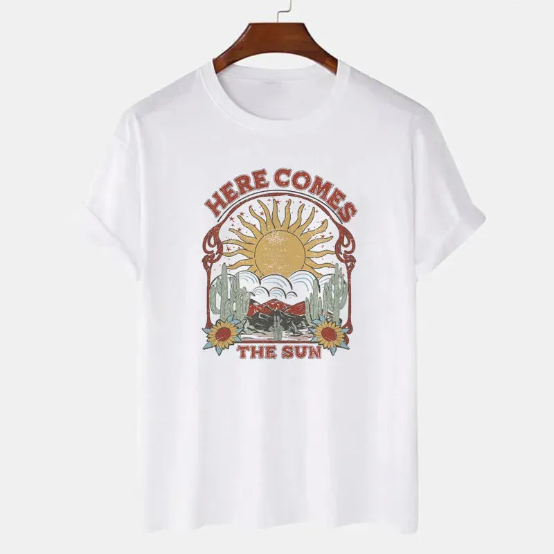 Here Comes the Sun Boho T Shirt