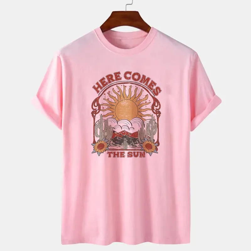Here Comes the Sun Boho T Shirt