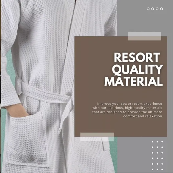 Hotel Edition Premium Comfy Fit Bath Robe Unisex KimonoHotel