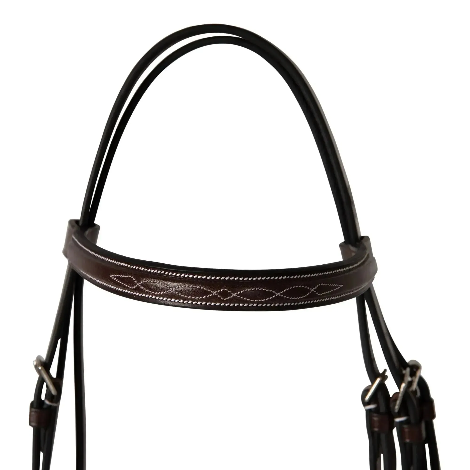 Huntley Equestrian Sedgwick Fancy Stitched Square Raised Figure 8 Bridle