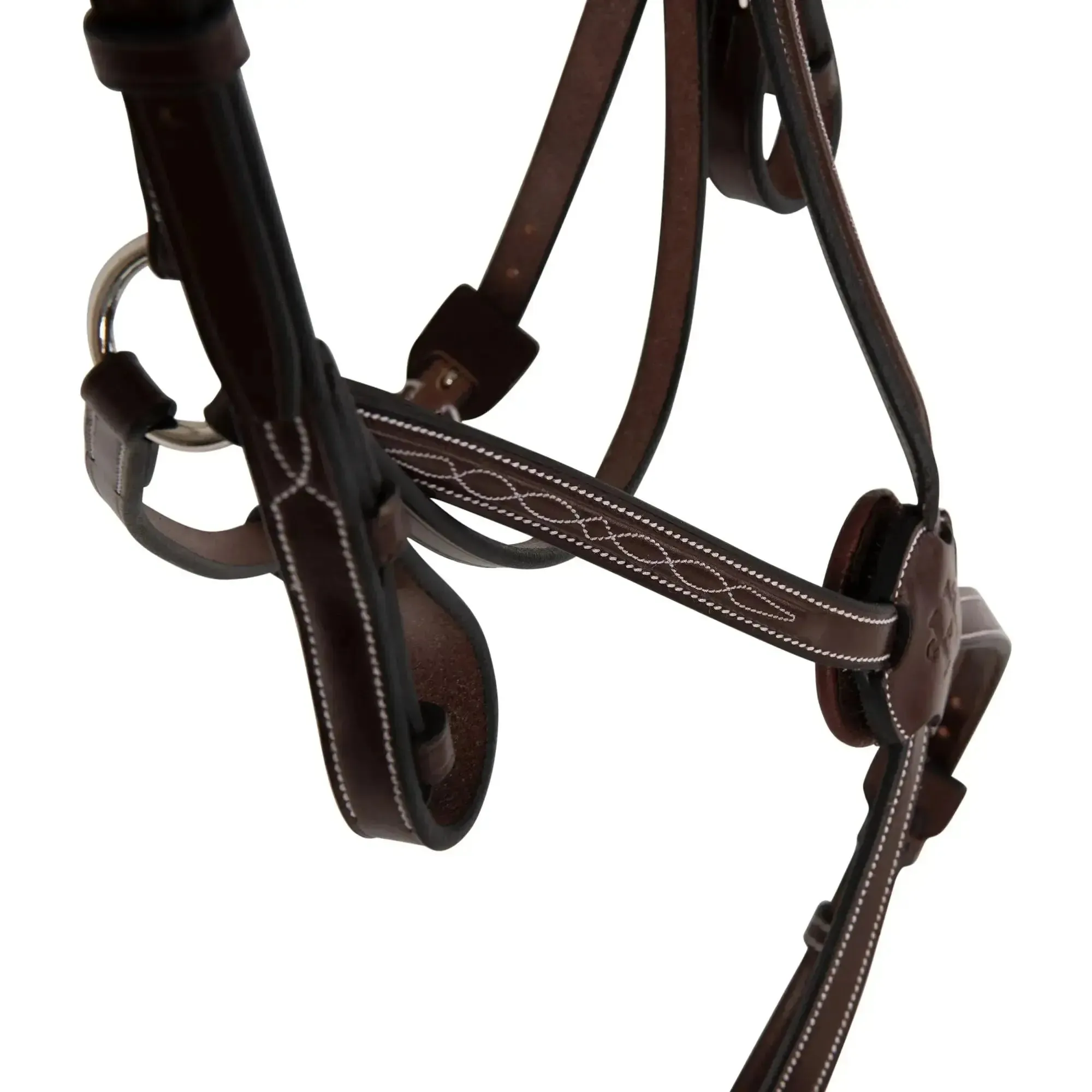 Huntley Equestrian Sedgwick Fancy Stitched Square Raised Figure 8 Bridle