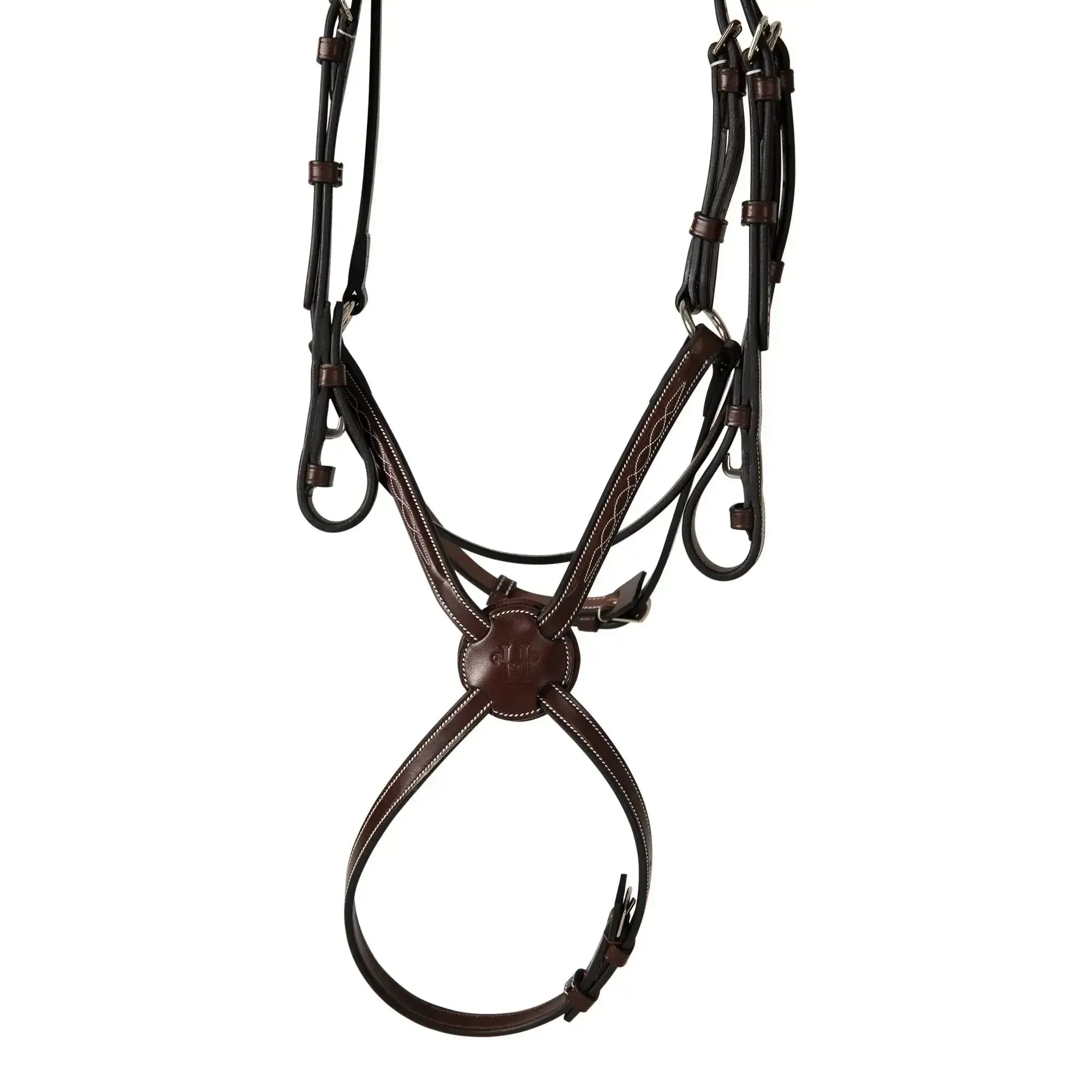 Huntley Equestrian Sedgwick Fancy Stitched Square Raised Figure 8 Bridle