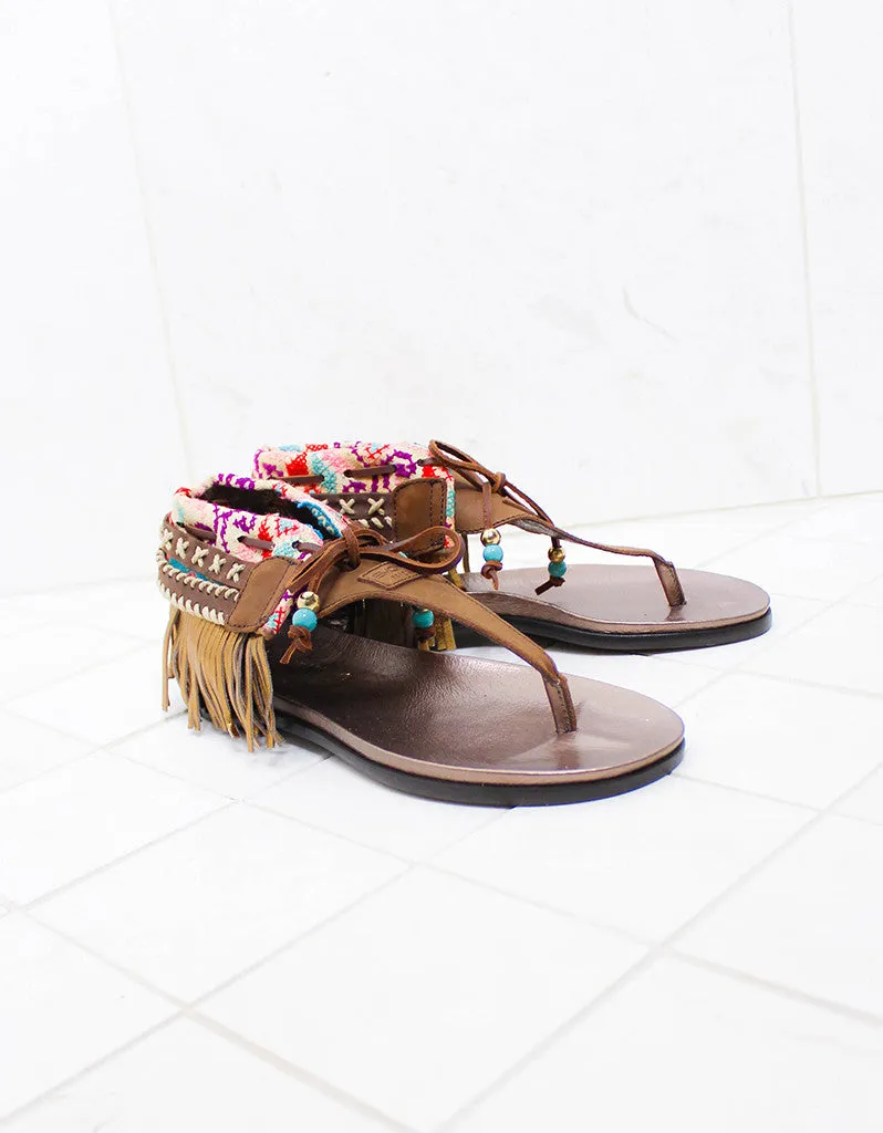 INDIE BOHO SANDALS - BROWN