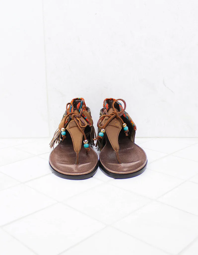 INDIE BOHO SANDALS - BROWN