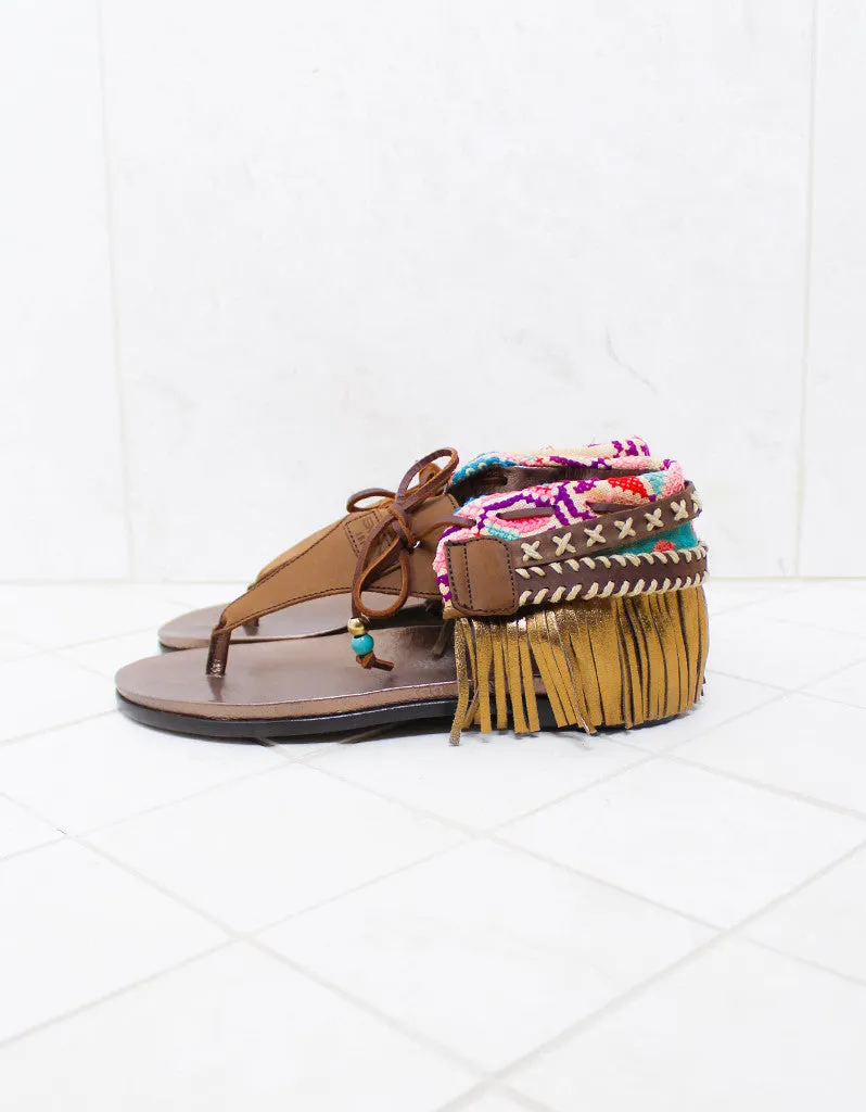 INDIE BOHO SANDALS - BROWN
