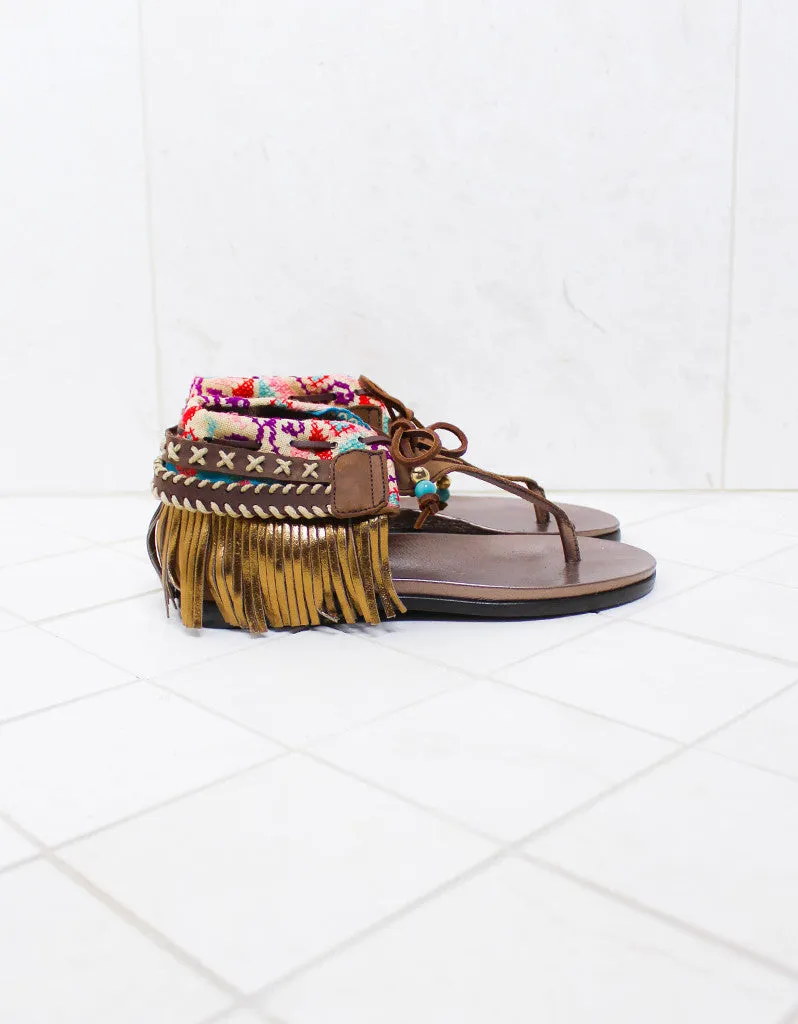 INDIE BOHO SANDALS - BROWN