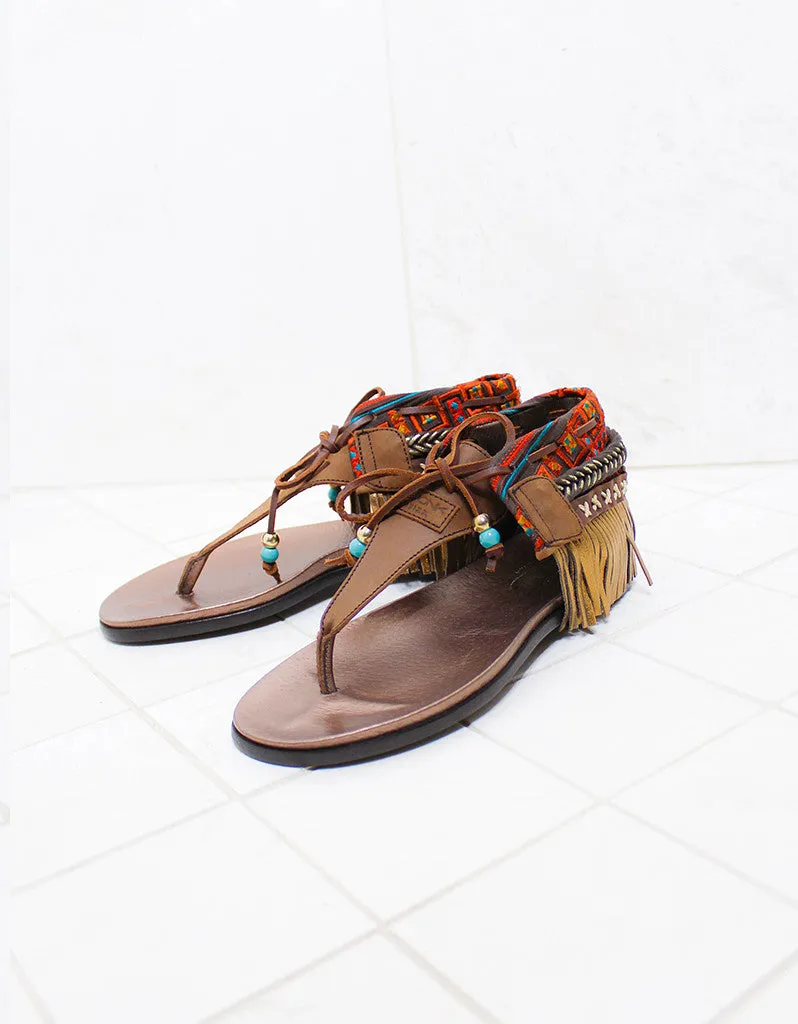 INDIE BOHO SANDALS - BROWN