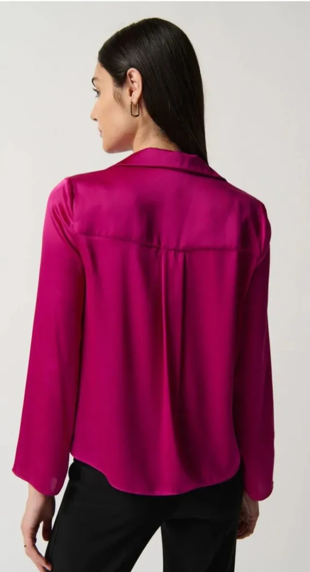 Joseph Ribkoff satin cowl neck top