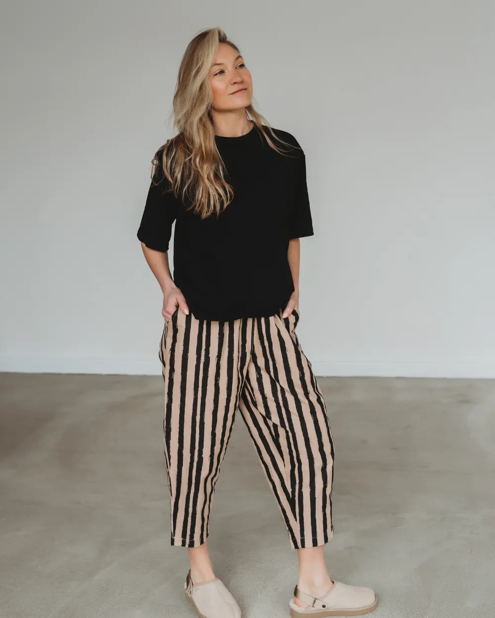 Kate Painted Stripe Trousers