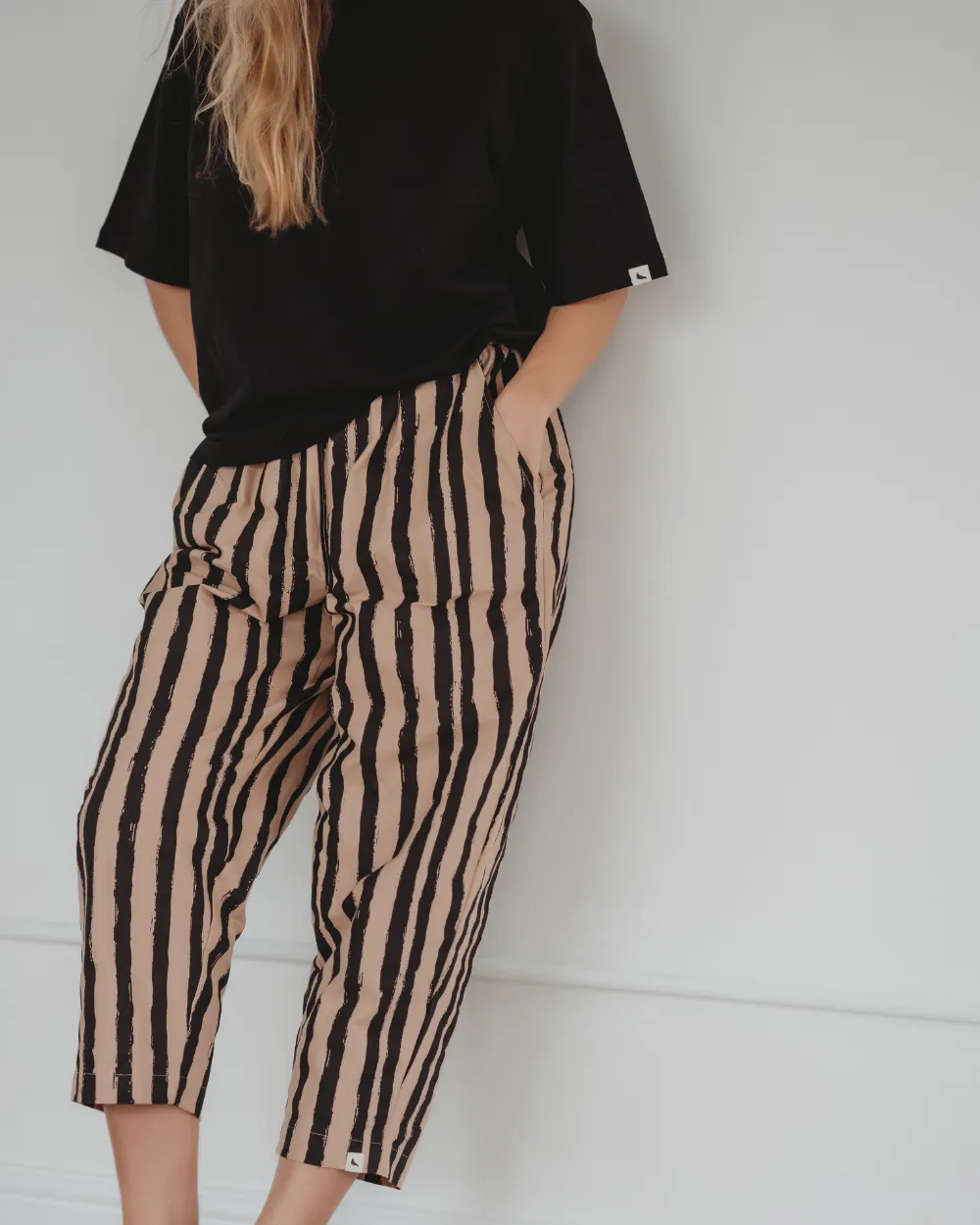 Kate Painted Stripe Trousers
